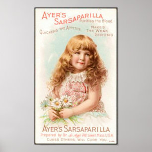 Affiche de médecine de salsepareille