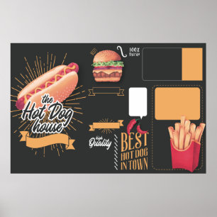Affiche de menu personnalisée