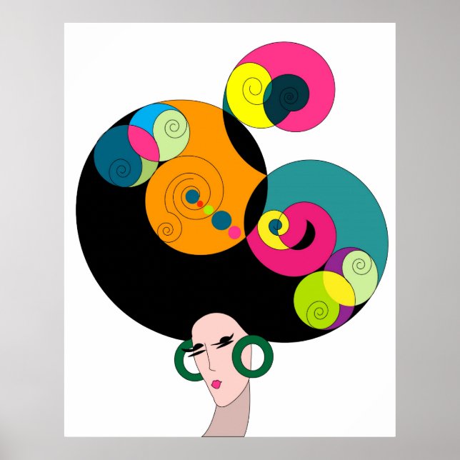 affiche de mode vintage (Devant)