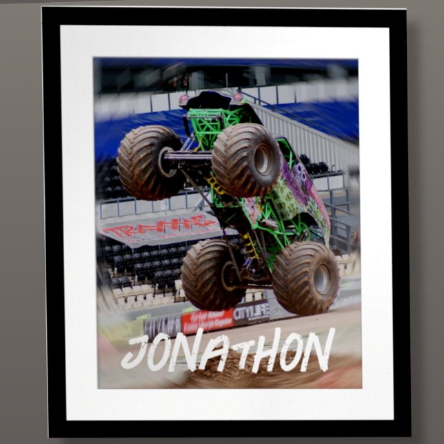 Affiche de Monster Truck (Delete Name if not needed.  To view pricing for frame, choose your options please.)