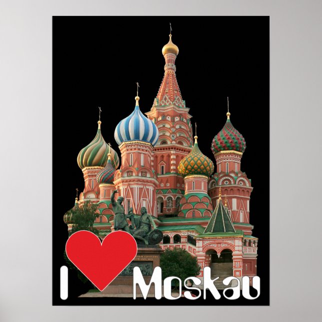Affiche de Moscou Russie Russia (Devant)
