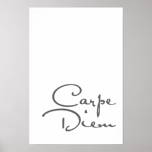 Affiche de motivation Carpe diem (Devant)