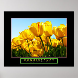 Affiche de motivation - "cohérence" - 22" x28 "