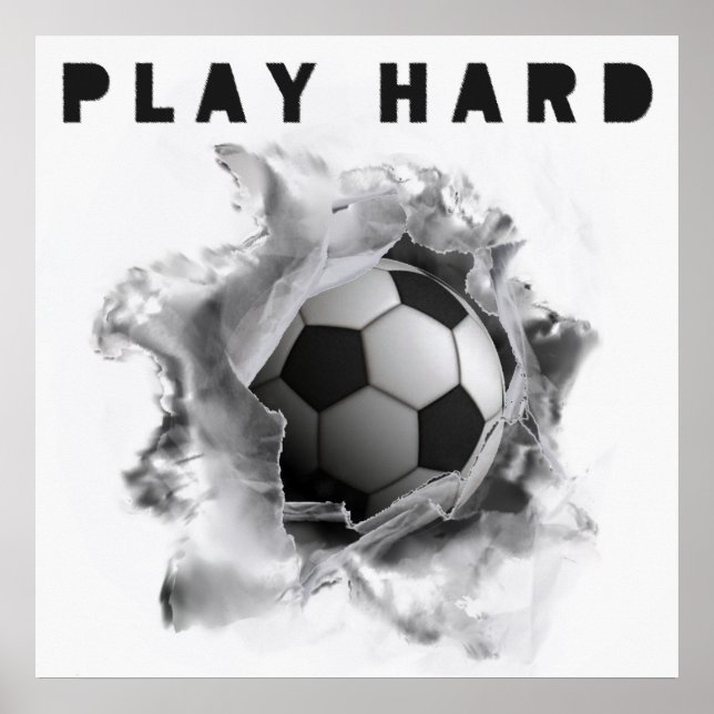 Affiche de motivation du Football de football (Devant)
