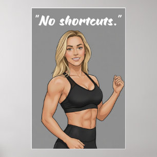 Affiche de motivation pour la forme physique - Pas