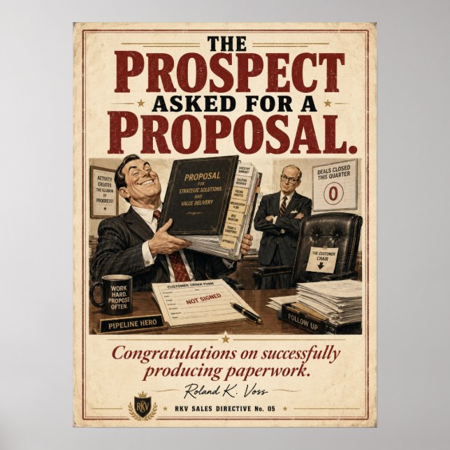 Affiche de motivation pour proposition de vente |  (Devant)