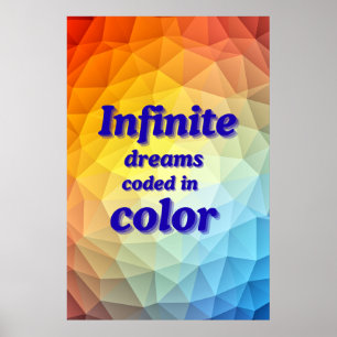 Affiche de motivation pour rêves Décoration murale