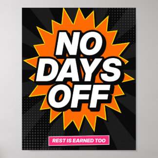 Affiche de motivation pour salle de sport Pop Art 