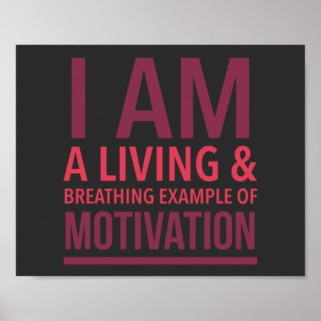 Affiche de motivation typographique (Devant)