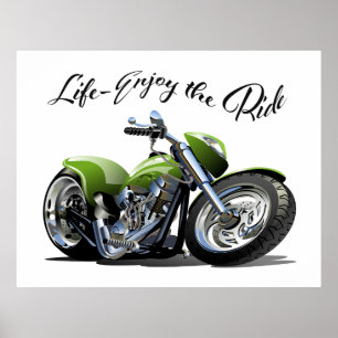 Affiche de moto - Profitez de la balade