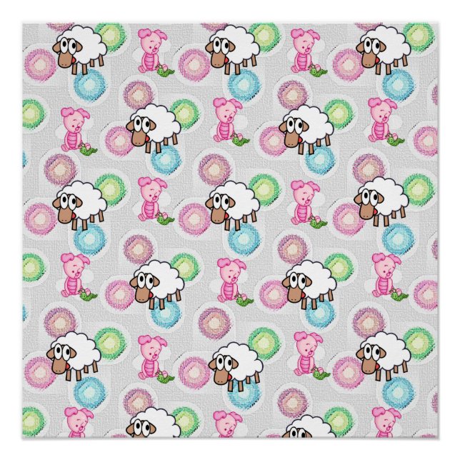 Affiche de mouton de cochon (Devant)