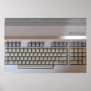 Affiche de mur du commodore 128 (45cm x 30cm)