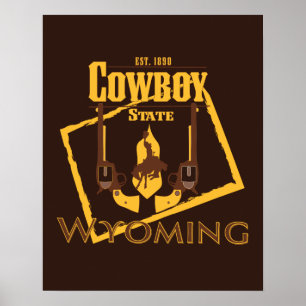 Affiche de mur du Wyoming