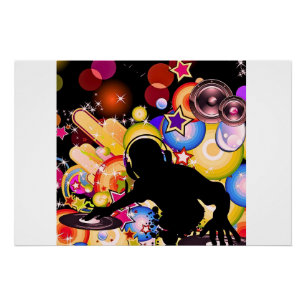 Affiche de musique DJ Vivid   Poster moderne brill