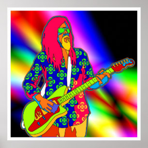 affiche de musique psychédélique DE 8.99