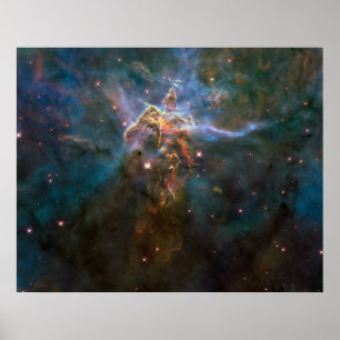 Affiche de nébuleuse de Carina - 20 ans du Hubble