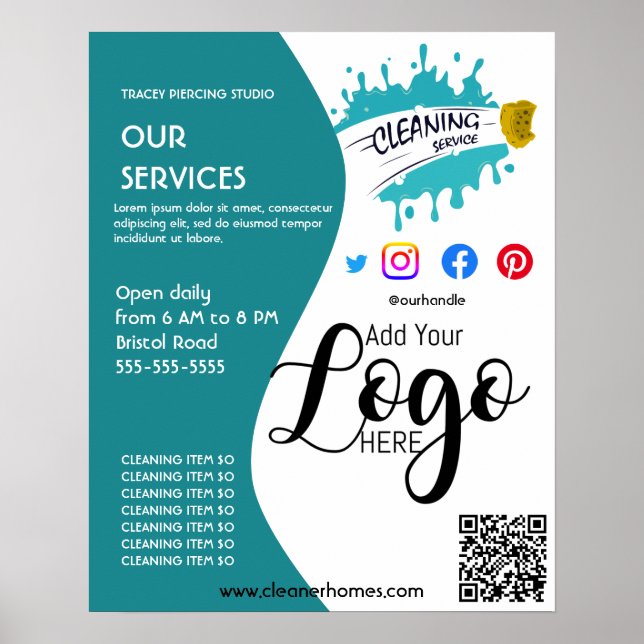 affiche de nettoyage STUDIO affiche prospectus (Devant)