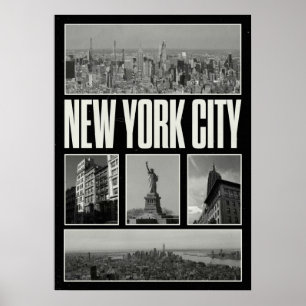 affiche de new york city, nyc skyline art, manhatt