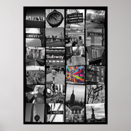 Affiche de New York - collage de photos