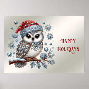 Affiche de Noël de la Chouette