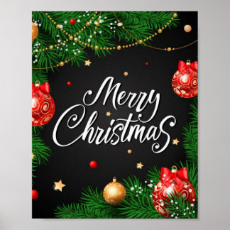 Affiche de Noël joyeuse
