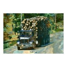 Affiche de notation d'art de transport de camion