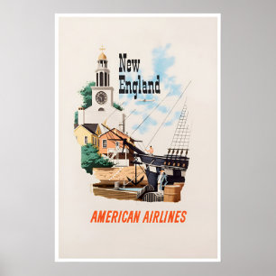Affiche de Nouvelle-Angleterre Bern Hill Art Voyag