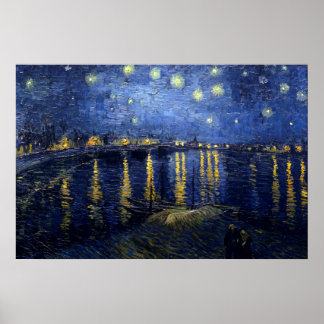 Affiche de nuit Starry - Vincent van Gogh -