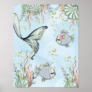 Affiche de nurserie Sous la Mer