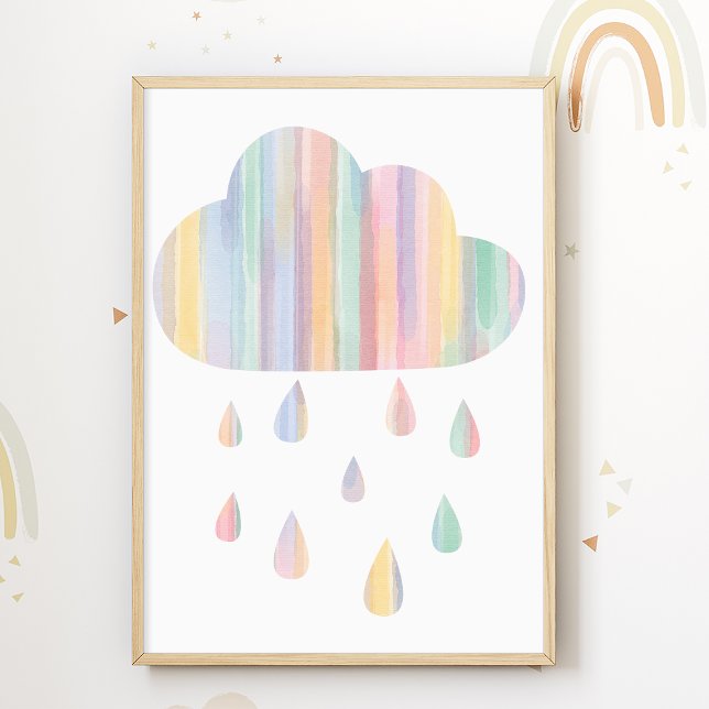 Affiche de nursery Cloud Pastel pour chambre d'enf (Créateur téléchargé)