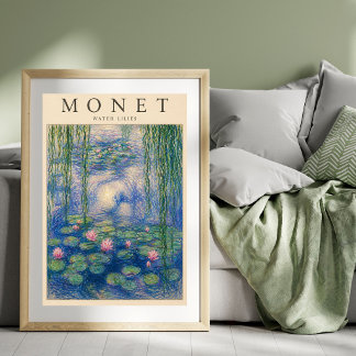 Affiche de Nymphéas de Monet | Jardin Impressionni
