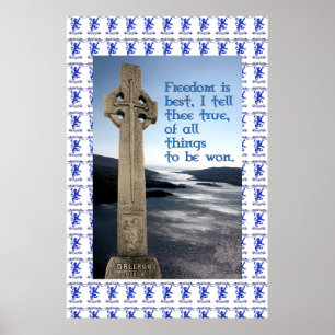 Affiche de paix de Robroyston de monument de