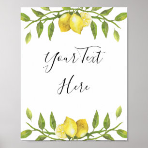 Affiche de panneau aquarelle de verdure de fleurs