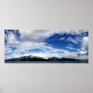 Affiche de panorama du ciel, des montagnes et de l