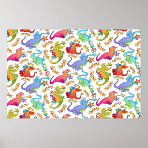 Affiche de papier peint mural pour enfants dinosau