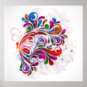 Affiche de papillons d'amour