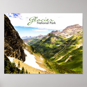 Affiche de parc national de glacier