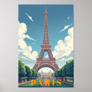 Affiche de Paris pour décoration murale