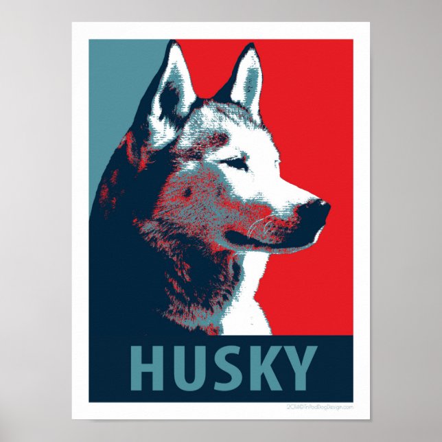Affiche de parodie politique sibérienne Husky (Devant)