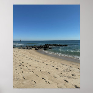 Affiche de paysage d'eau de plage