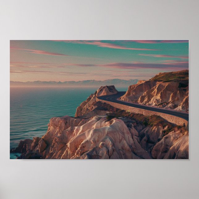 Affiche de paysage, Impression de paysage (Devant)