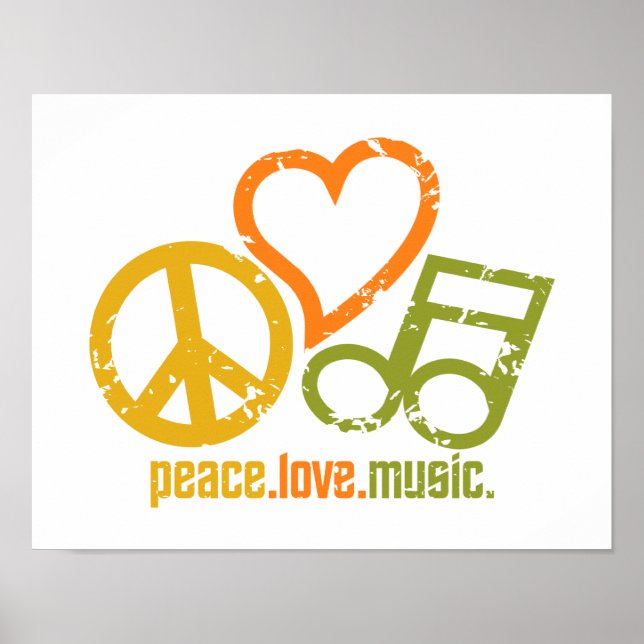 Affiche de Peace Love Music (Devant)