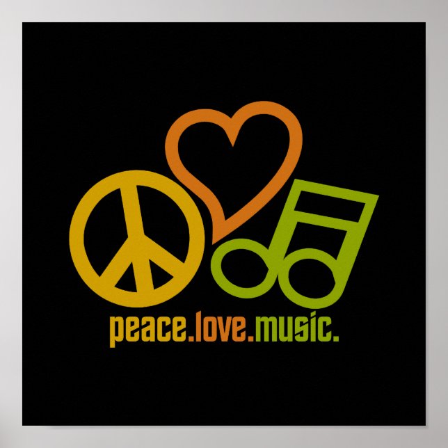 Affiche de Peace Love Music (Devant)