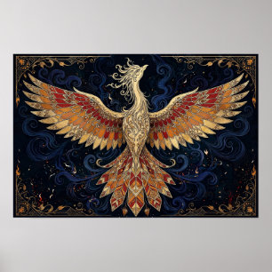 Affiche de peinture à l'huile de fantasy Phoenix R