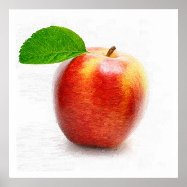 Affiche de peinture Apple (Devant)