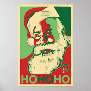Affiche de Père Noël - HoHoHo