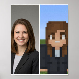 Affiche de personnage Minecraft BlockPix