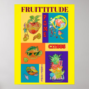 AFFICHE DE PERSONNALITÉ FRUITS MIXTES
