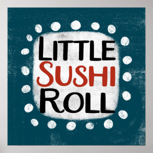 Affiche de Petit Rouleau de Sushi pour Mur