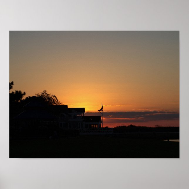 Affiche de photo de coucher de soleil (Devant)